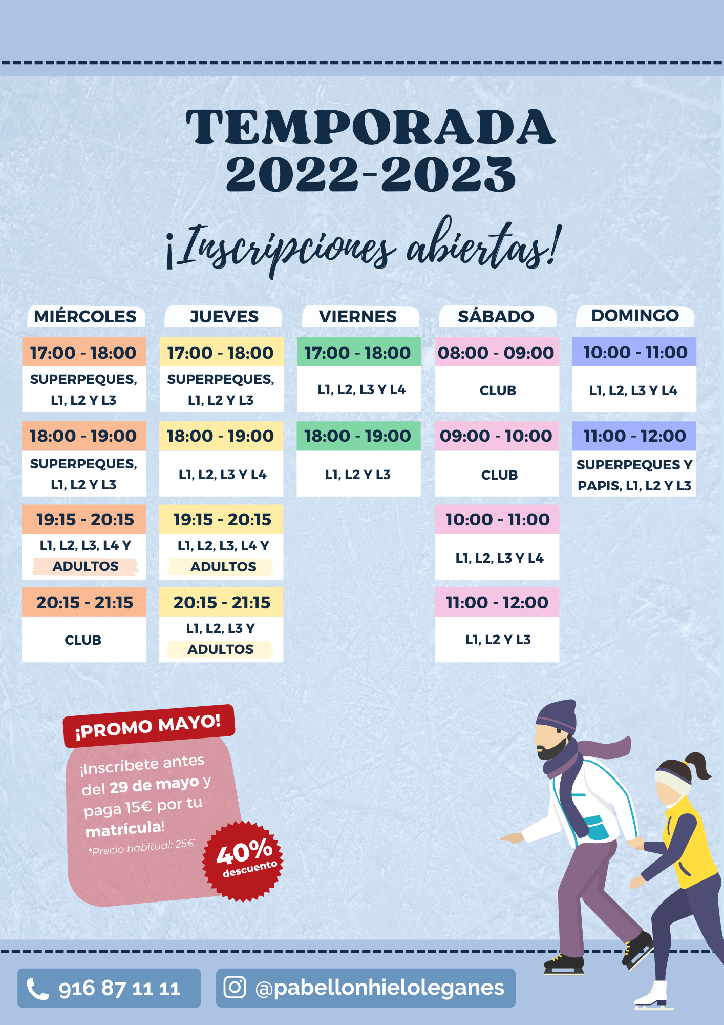 Clases Patinaje Sobre Hielo Adultos Madrid Escuela - Pabellon de Hielo de Leganés