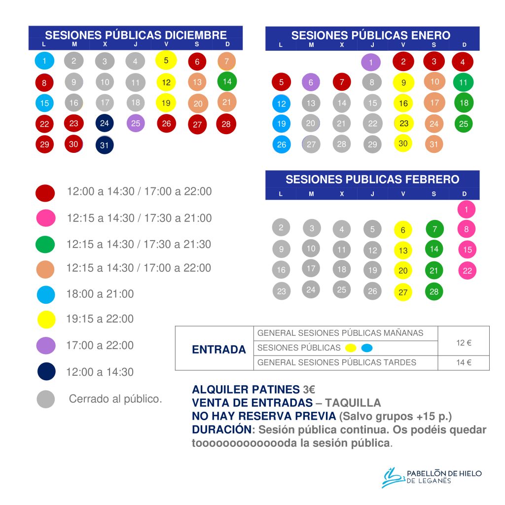 Calendario DIC ENERO Y FEBRERO CON TEXTO
